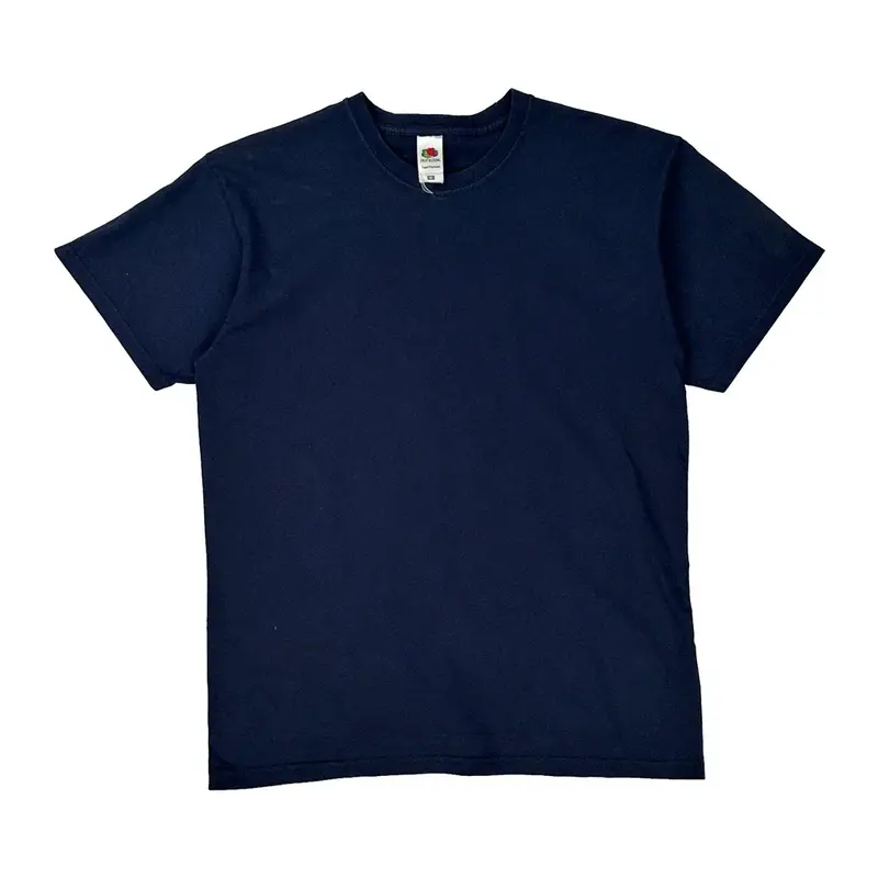 Super Premium Fruit Of The Loom T-Shirt - Medium Navy Cotton