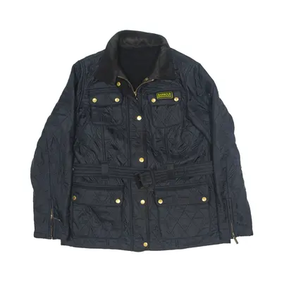BARBOUR International Quilted Jacket Black Womens UK 16