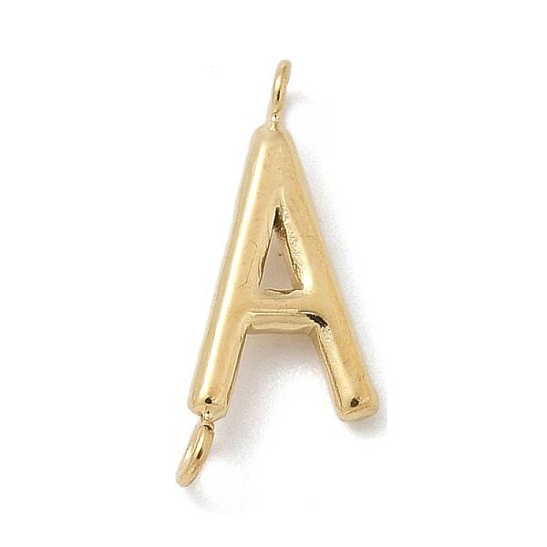 304 Stainless Steel Letter Connector Charms