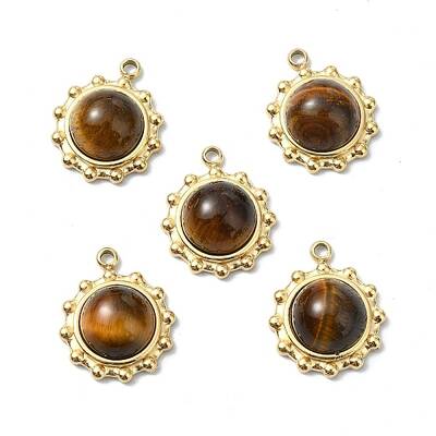 Natural Tiger Eye Charms