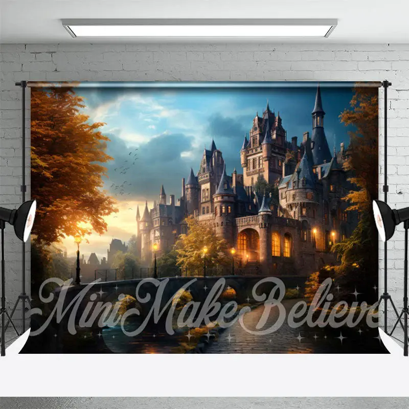 Magnificent Castle Bridge Architecture Backdrop - Aperturee