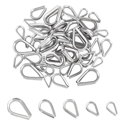 60Pcs 5 Style 304 Stainless Steel Wire Guardian and Protectors