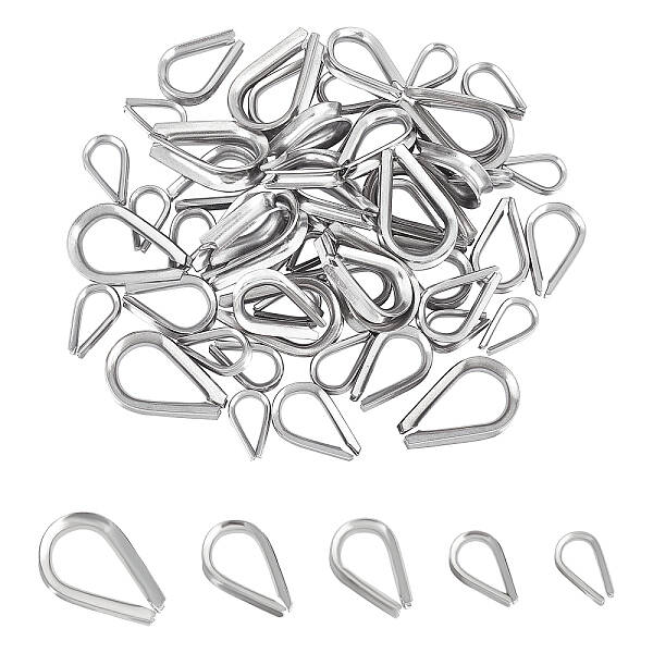 60Pcs 5 Style 304 Stainless Steel Wire Guardian and Protectors