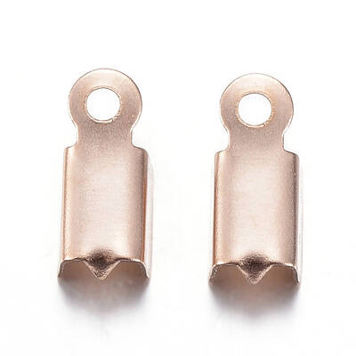 Ion Plating(IP) 304 Stainless Steel Folding Crimp Ends