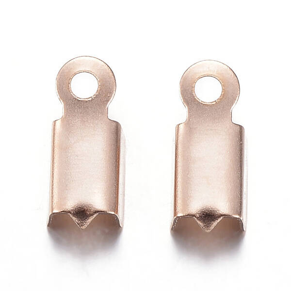 Ion Plating(IP) 304 Stainless Steel Folding Crimp Ends