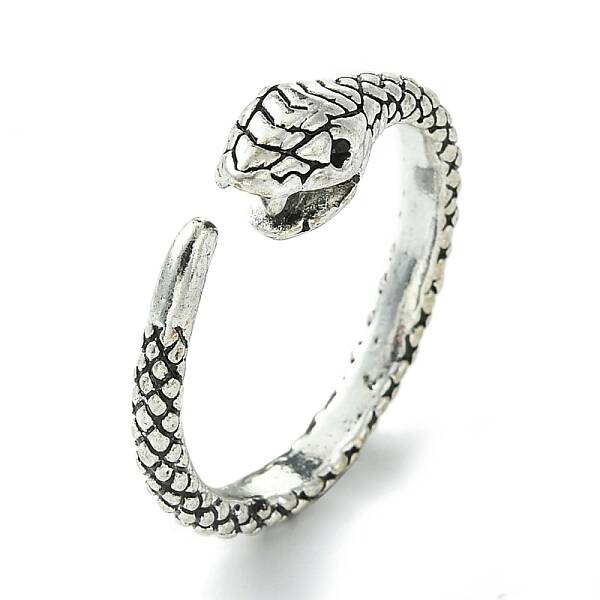 Snake Alloy Open Cuff Rings