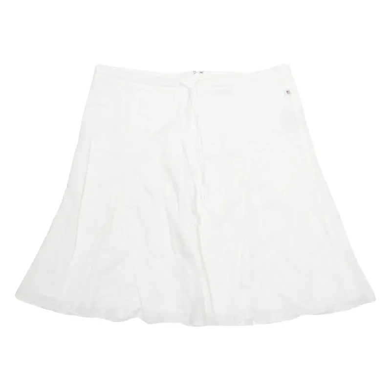 RALPH LAUREN POLO JEANS COMPANY Womens Flare Skirt White Short L