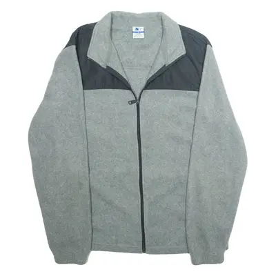 STARTER Mens Fleece Jacket Grey M