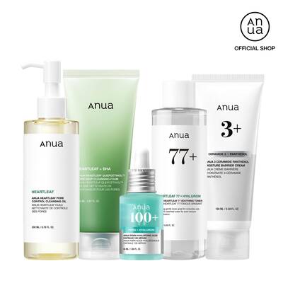 [Anua Official Shop] PDRN youthful glow routine for Winter  Facial cleanser, Layering toner, Hydrating Serum, Non Comedo
