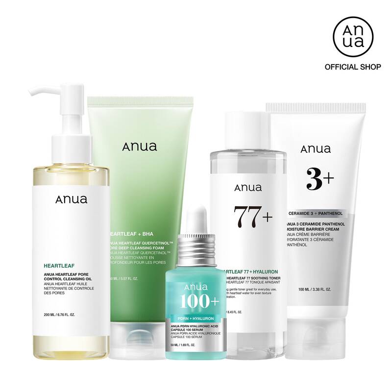 [Anua Official Shop] PDRN youthful glow routine for Winter  Facial cleanser, Layering toner, Hydrating Serum, Non Comedo