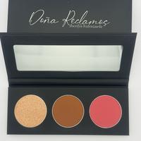 Dona Reclamos Contour Palette with Blush and Highlighter - Enhances Natural Glow, Facial Definition & Radiant Look - Regular ...