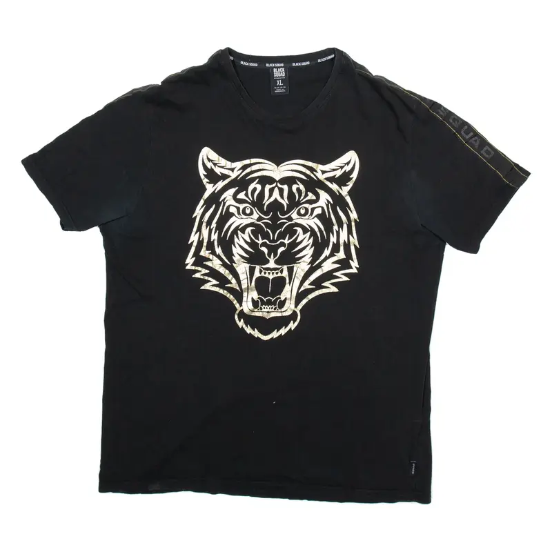 BLACK SQUAD Mens T-Shirt Black XL