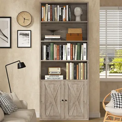 Walsunny 70 inch bookshelves / Bookcases, Floor Standing Display Storage Shelves, Tall Bookcase for Bedroom, Living Room, Off...