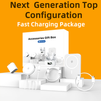 ARTCYBER 6-in-1 Integrated Charging & Audio Support Kit – All-in-One Portable Device with Magnetic Power Bank, Wireless Cha...