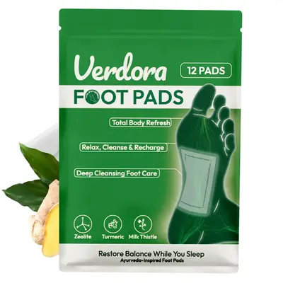 Deep Cleansing Foot Pads,Natural Detox Footpatch, Bamboo Vinegar Ginger Powder Foot Pad for Foot Care,Adhesive Sheets,Relaxat...