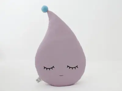 Dusty Lavender Raindrop Pillow
