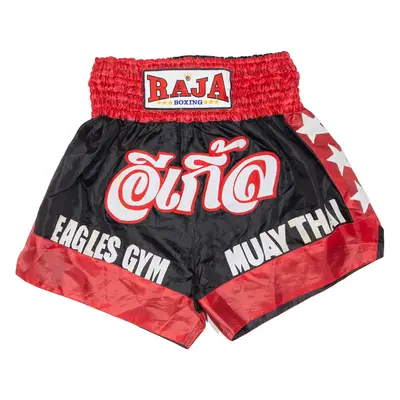EAGLES GYM WALES Thai Boxing Mens Sports Shorts Red Relaxed L W30