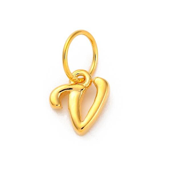 925 Sterling Silver Letter Charms with Jump Rings