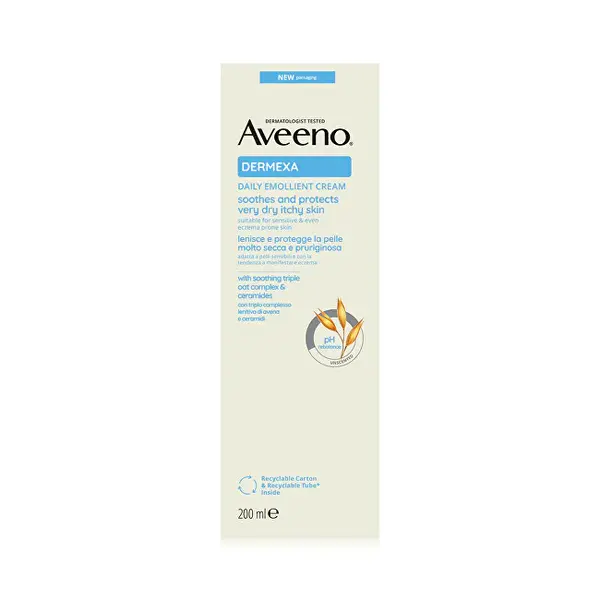 Aveeno Dermexa Emollient Daily Cream (dry and itchy skin) - 200 ml