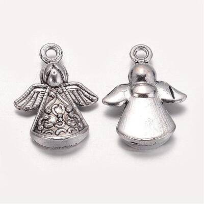 Tibetan Style Alloy Angel Pendants