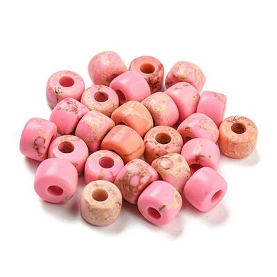 Synthetic Imperial Jasper Dyed Beads