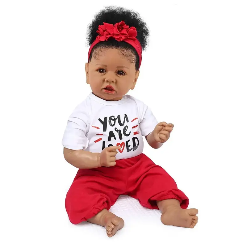 #FallFreshness [WOOROY] Reborn Baby Doll -  Birthday & Christmas Gift, 20 In African American Reborn Doll with Soft Cloth Bod...