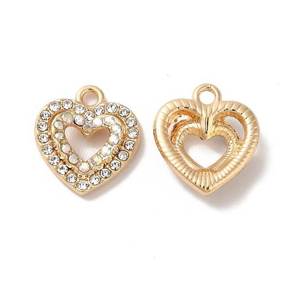 Rack Plating Alloy Rhinestone Pandants