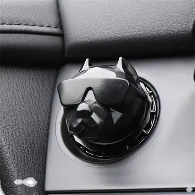 Car Start Stop Button Decoration Cover, Car Start Button Puppy Pattern Decorative Cover, Start Button Decorative Cover is Sui...