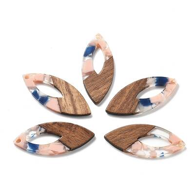 Resin and Walnut Pendants