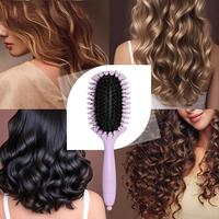 Curly Hair Brush, Hair Detangling Brush, Heatless Styling Tool for Men & Women, Fine Tooth, ABS Plastic Handle, Hair Styling ...