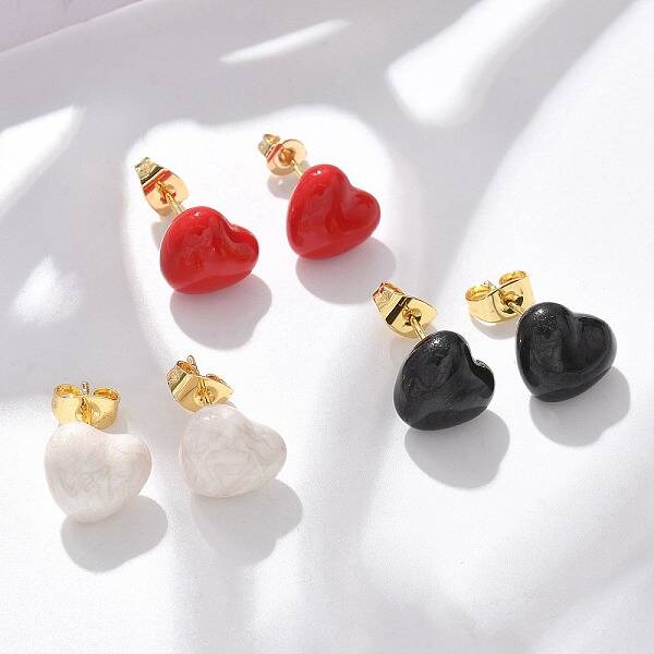 Brass Stud Earrings