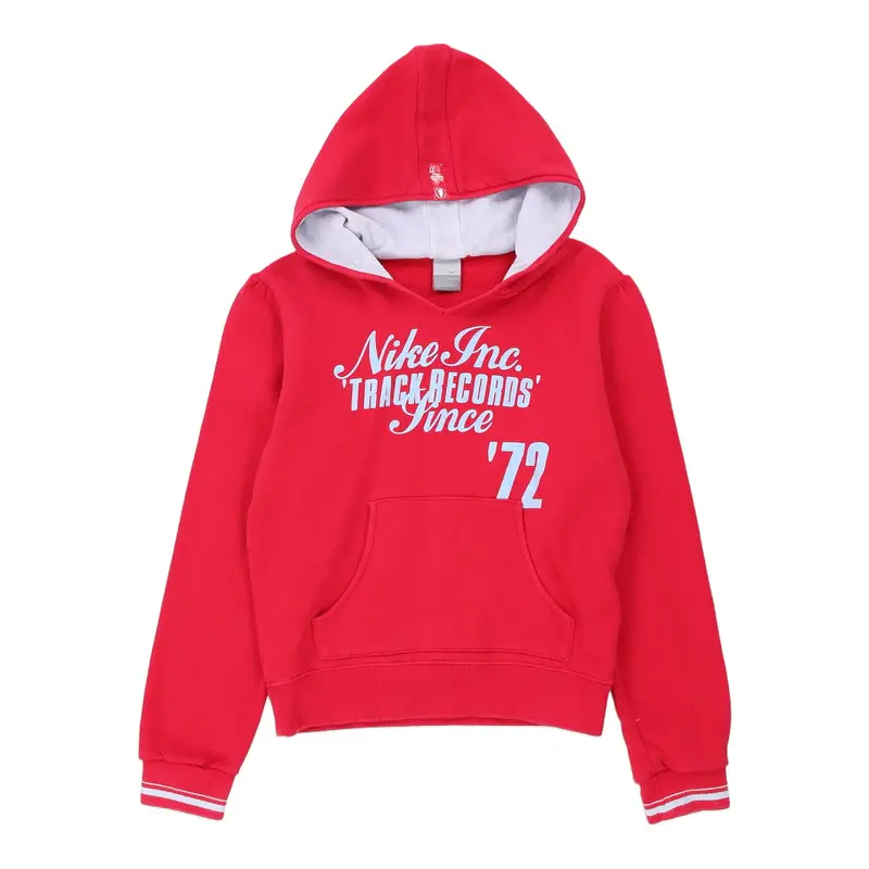 Age 13-15 Nike Hoodie - XL Red Cotton Blend