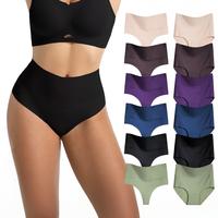 COLISHELL 6/5/4-Pack Seamless Thongs & Briefs – High-Waisted Underwear for Everyday Comfort, Tummy Control Panties, Perfect...