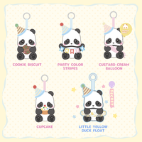 52TOYS Panda Roll Party Series Stuffed Animal Plush Toy with Soft and Adorable Design, Perfect for Cuddling, Display, and Uni...