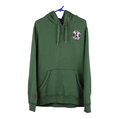 Tommy Hilfiger Hoodie - Medium Green Cotton Blend