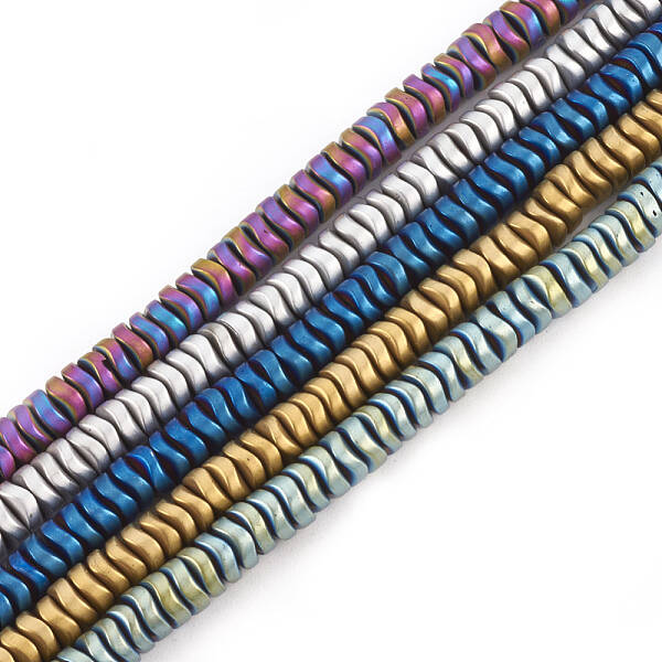 Electroplate Non-magnetic Synthetic Hematite Beads Strands