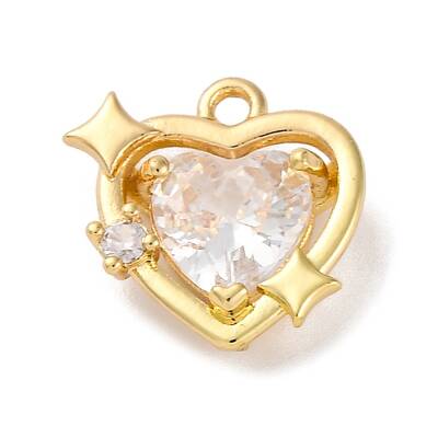 Brass Micro Pave Cubic Zirconia Pendants