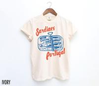 Comfort Colors Sardines Shirt, Tinned Fish Shirt, Portugal Tshirt, Vintage Sardine, Coastal Aesthetic, Travel Shirt, Fish Shi...