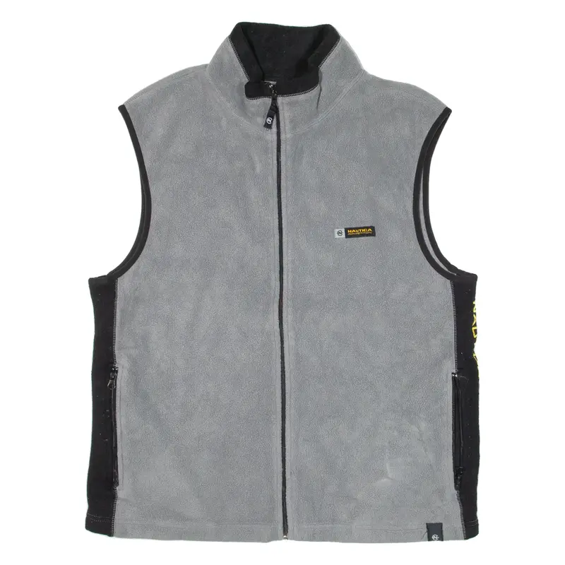 NAUTICA Mens Fleece Gilet Grey XL