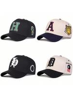 Letter Pattern Baseball Cap, Casual Outdoor Sports Hats for Men & Women, Adjustable Sun Protection Cowboy Hats for Daily Wear
