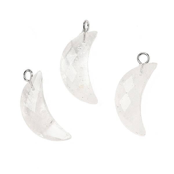 Natural Quartz Crystal Pendants