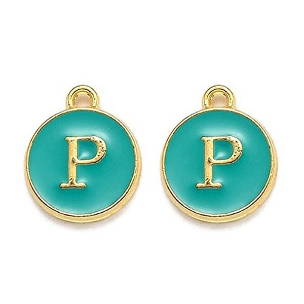 Golden Plated Alloy Enamel Charms