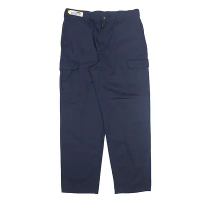 RED KAP Cargo Workwear Trousers Blue Regular Straight Mens W36 L32