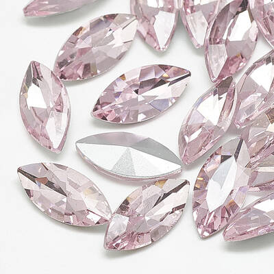 Pointed Back Glass Rhinestone Cabochons
