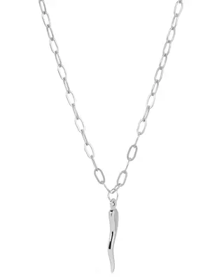 Cornicello Necklace | Metal Color: Silver