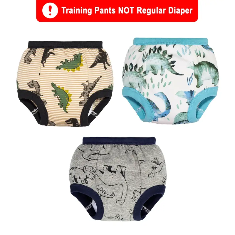 3 Pack Cotton Training Underwear for Boys – Potty Training Pants for Toddlers