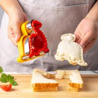 Dinosaur Shape Bread Cutter Mold, 1 Count DIY Stainless Steel Sandwich Cutter Sealer, Sandwich Maker Mold, Sandwich Cutter Mo...