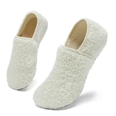 Winter Cotton Shoes for Women House Slippers Cozy Sock Shoes with Soft Rubber Sole Slip On for Indoor Outdoor