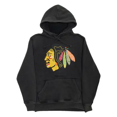 RED JACKET Chicago Blackhawks Ice Hockey Mens Grey Hoodie USA S