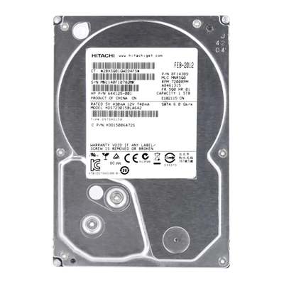 644125-001 HP 1.5TB 6Gb/s SATA 7200 3.5-inch 64MB Hard Drive